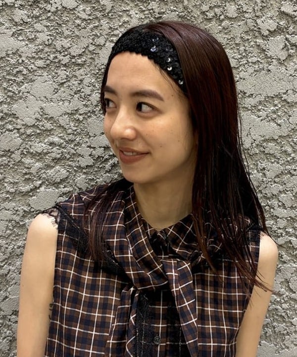 ササキさんの「BEAMS WOMEN｜チェック バブーシュカ ノースリーブ シャツ」を使ったコーディネート