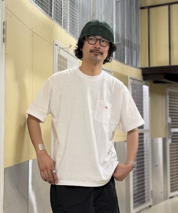 BAKU(東江 漠)さんの「BEAMS｜DANTON / POCKET T-shirt｜定番｜シンプルデザイン｜ロゴ」を使ったコーディネート