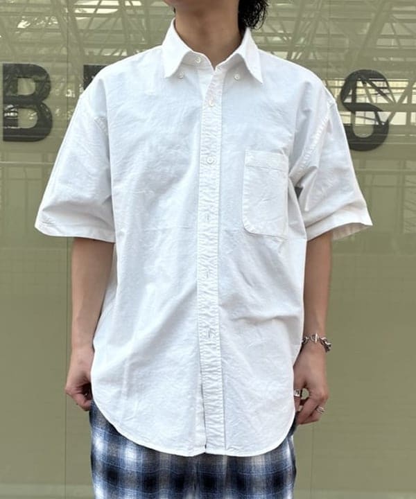 松島 海斗さんの「オックスフォード ボタンダウンシャツ 5分丈【ワイドフィット】」を使ったコーディネート