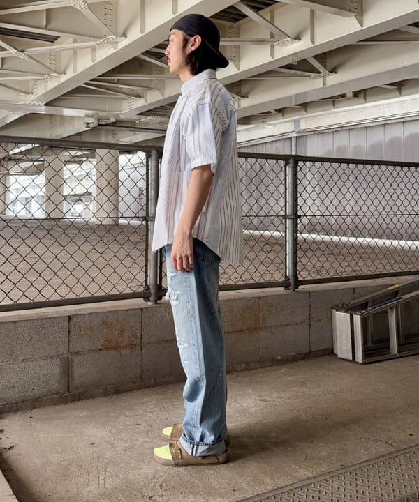高遠 恒巳さんの「BEAMS WOMEN｜オックスフォード ボタンダウンシャツ 5分丈【ワイドフィット】」を使ったコーディネート