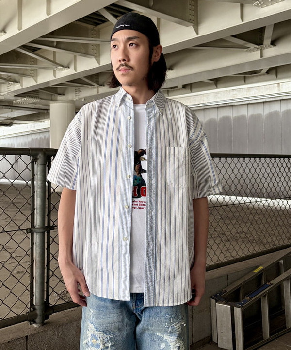 高遠 恒巳さんの「BEAMS WOMEN｜オックスフォード ボタンダウンシャツ 5分丈【ワイドフィット】」を使ったコーディネート