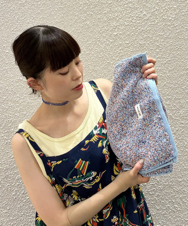 りかちょび/岸本梨佳さんの「BEAMS WOMEN｜メランジ フェイスタオル 2026SS」を使ったコーディネート