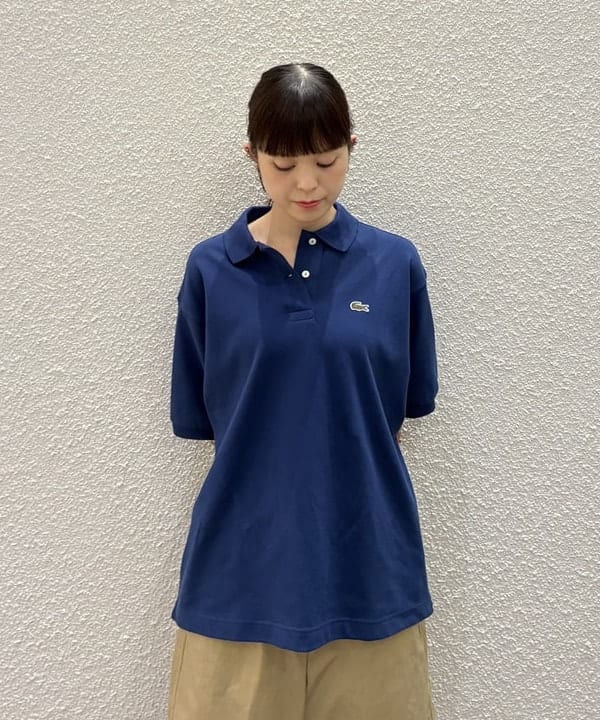りかちょび/岸本梨佳さんの「BEAMS WOMEN｜【別注】LACOSTE / ポロシャツ」を使ったコーディネート