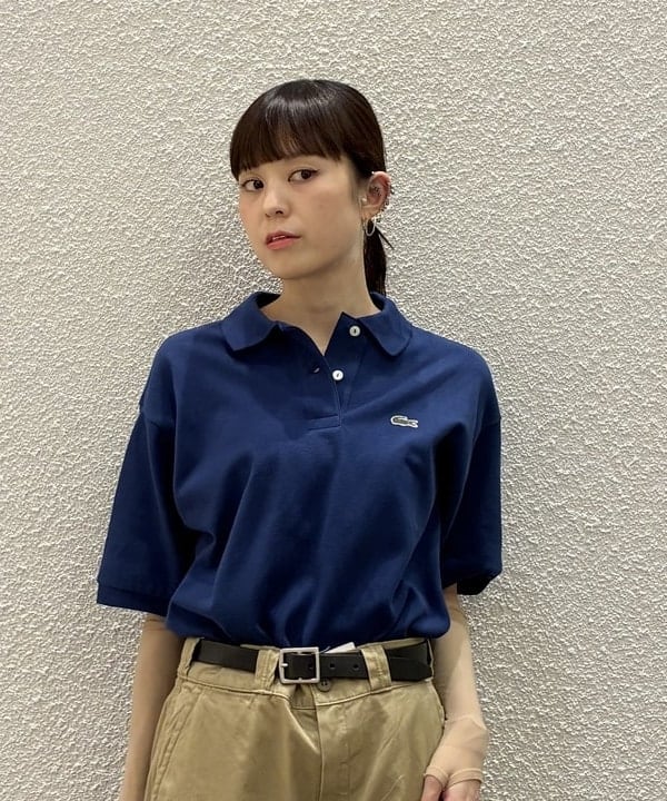 りかちょび/岸本梨佳さんの「BEAMS WOMEN｜【別注】LACOSTE / ポロシャツ」を使ったコーディネート