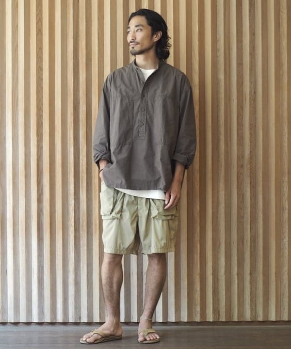 【試着のみ】EGO TRIPPING☆LINEN SMOCK 麻　クライミー Pilgrim Surf+Supply（1221113） スタイリング・コーディネイト｜BEAMS