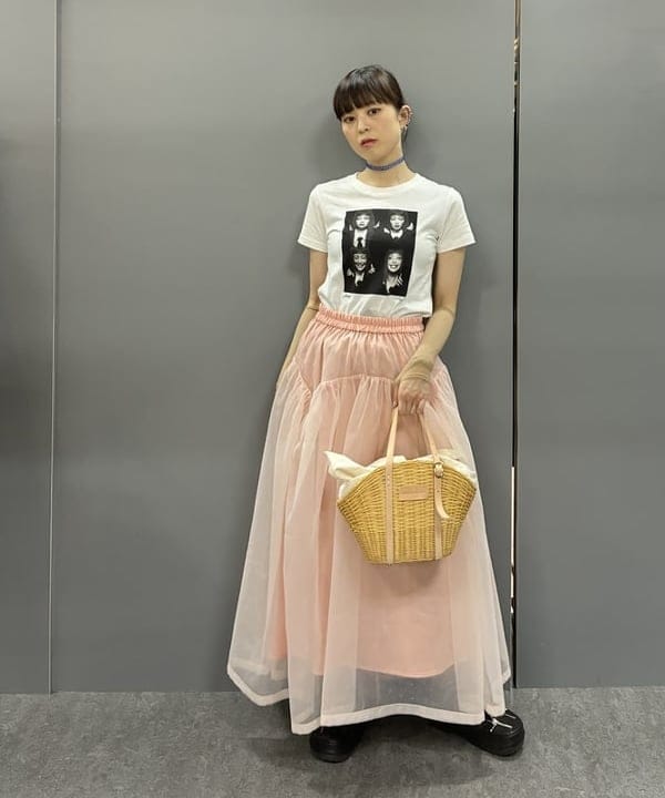 りかちょび/岸本梨佳さんの「JENNIE / Compact T-shirt」を使ったコーディネート