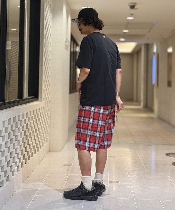 BAKU(東江 漠)さんの「【別注】Dickies / チェック ショーツ」を使ったコーディネート