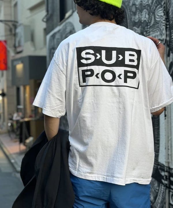 BAKU(東江 漠)さんの「BEAMS WOMEN｜SUB POP / S/S TEE " NO COMMENT. "」を使ったコーディネート