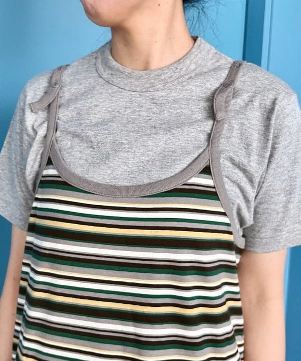 おのすさんの「BEAMS WOMEN｜マルチボーダー ワンピース」を使ったコーディネート