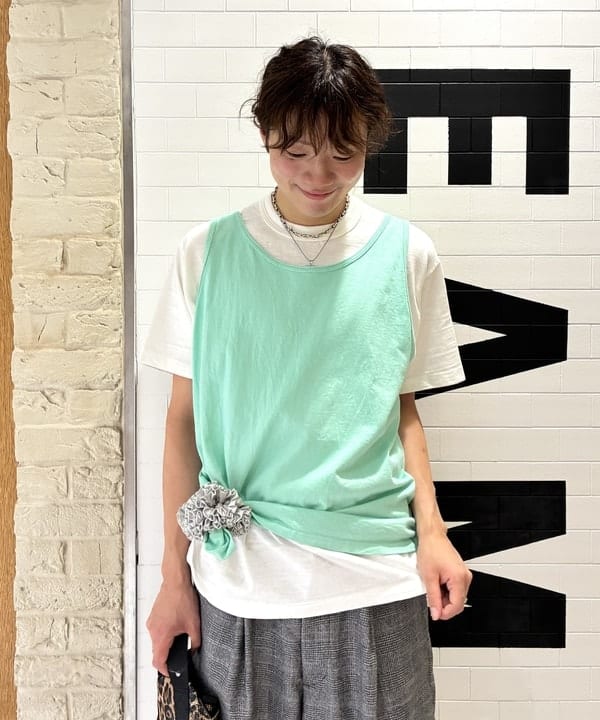 マツミヤさんの「BEAMS WOMEN｜Goodwear / タンクトップ」を使ったコーディネート