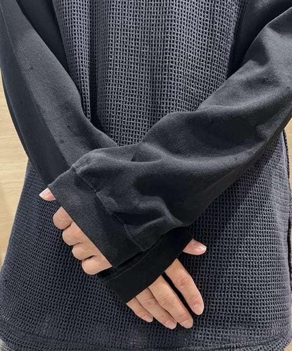 照田 拓史さんの「BEAMS WOMEN｜ピンホール ロングスリーブ Tシャツ」を使ったコーディネート
