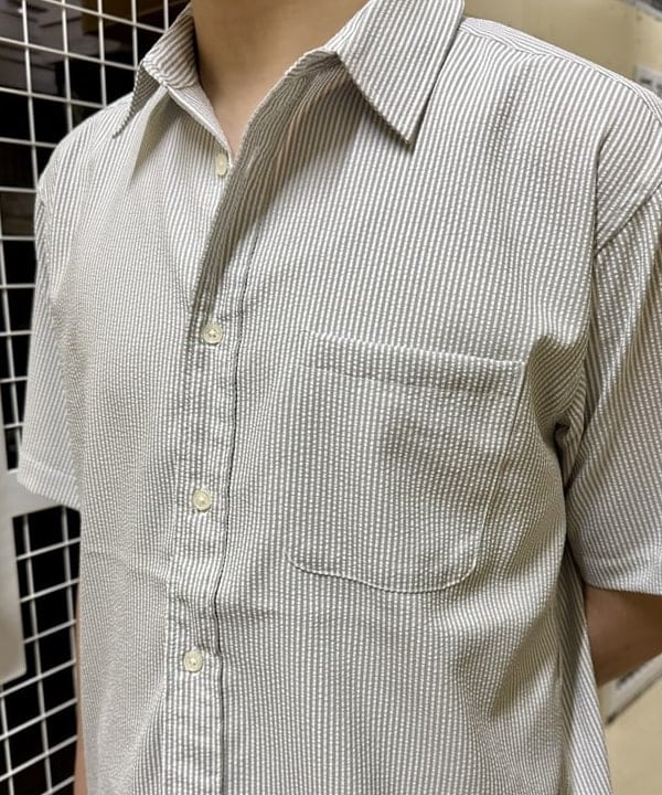 藤井 倖輝さんの「BEAMS WOMEN｜シアサッカー シャツ【リラックスフィット】」を使ったコーディネート