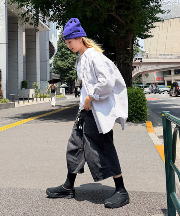 Heg.さんの「BEAMS WOMEN｜ビック ボタンダウン シャツ」を使ったコーディネート