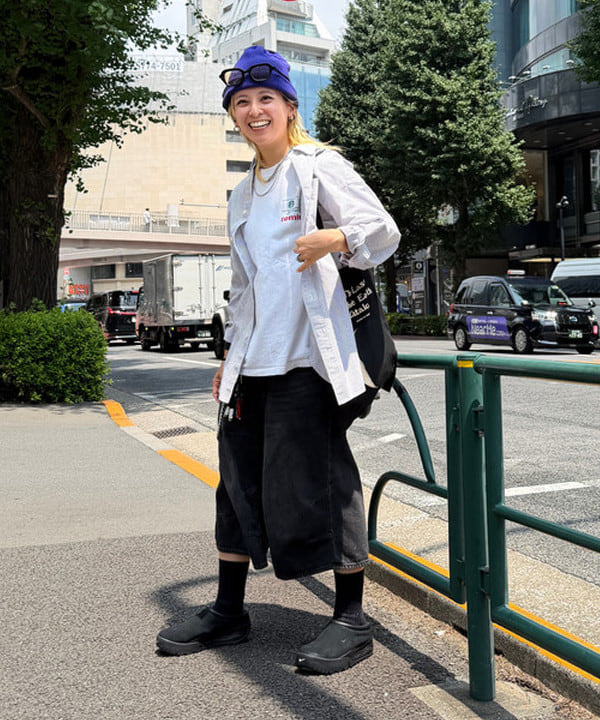 Heg.さんの「BEAMS WOMEN｜ビック ボタンダウン シャツ」を使ったコーディネート