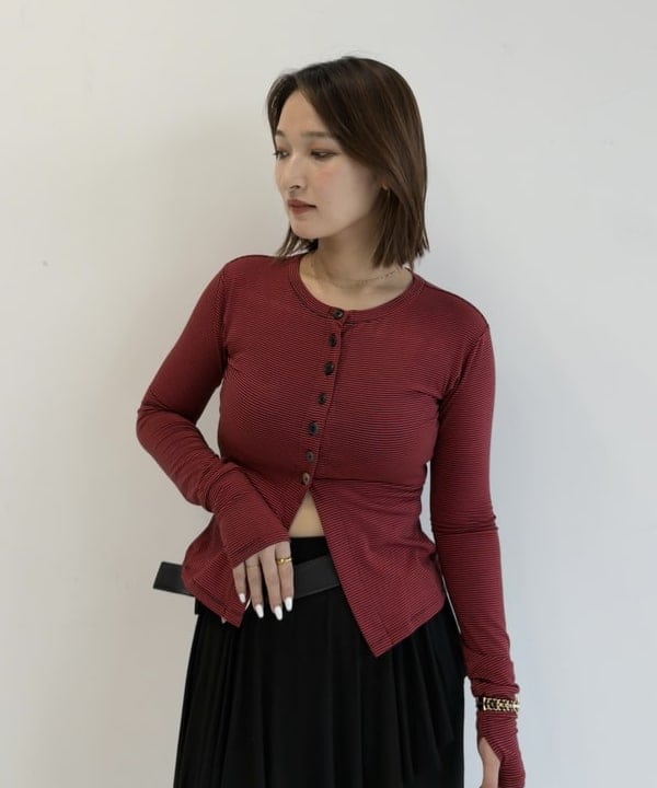 松本 佳菜子さんの「BEAMS WOMEN｜ポケット ワイド ベルト」を使ったコーディネート