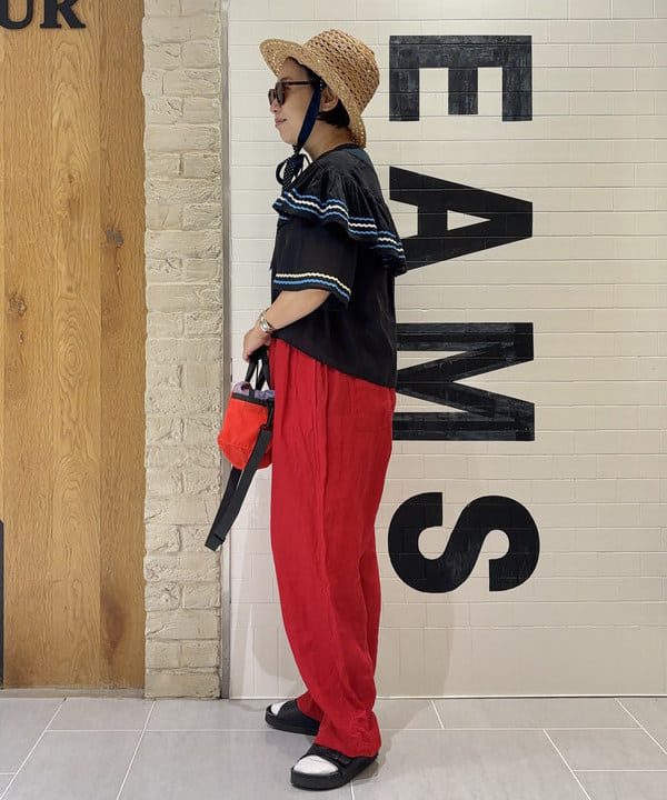 つぼさんの「BEAMS WOMEN｜【別注】trepied / ティアード ブラウス」を使ったコーディネート