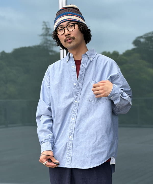 BAKU(東江 漠)さんの「BEAMS WOMEN｜ヘビーオックスフォード ボタンダウンシャツ」を使ったコーディネート