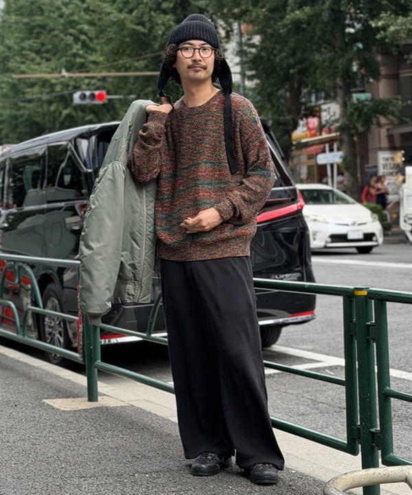 BAKU(東江 漠)さんの「BEAMS WOMEN｜リラックスフィット THERMOLITE(R) MA-1 （撥水）」を使ったコーディネート