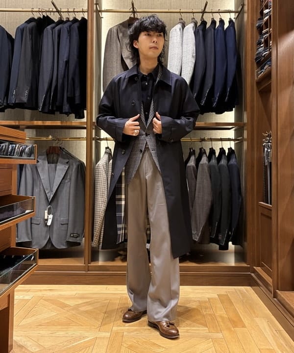 FERLA 混紡千鳥格西裝外套