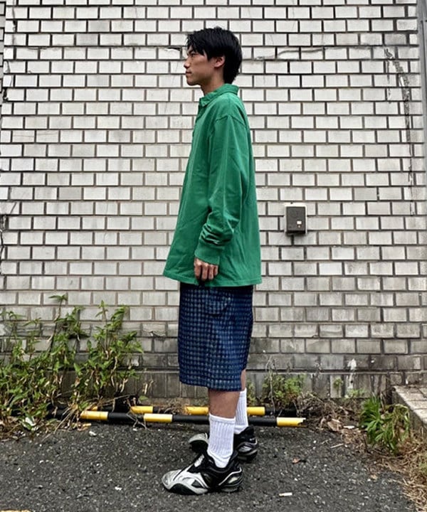 あがりえ ひゅうがさんの「【別注】Champion / Rugger Shirt」を使ったコーディネート