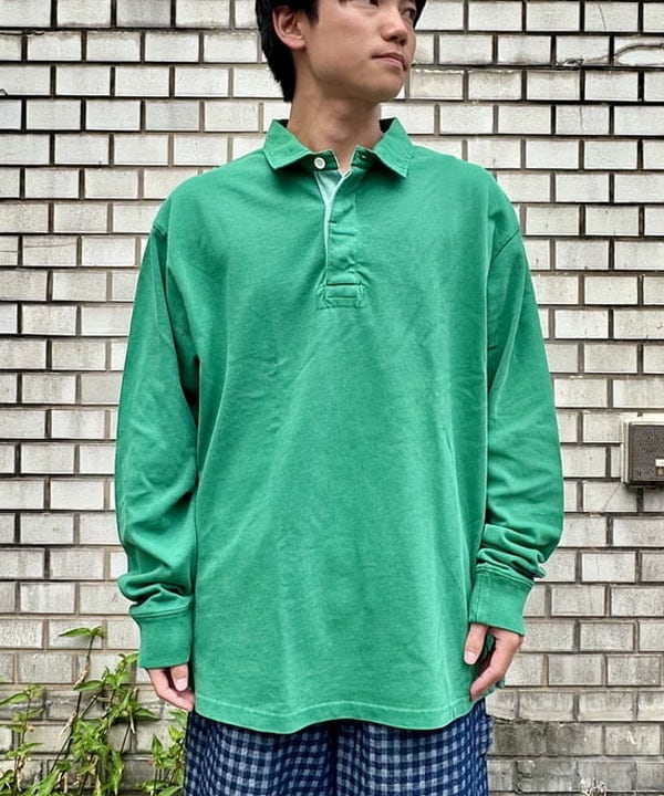 あがりえ ひゅうがさんの「【別注】Champion / Rugger Shirt」を使ったコーディネート