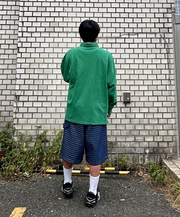 あがりえ ひゅうがさんの「【別注】Champion / Rugger Shirt」を使ったコーディネート