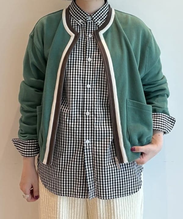 クロサワさんの「BEAMS WOMEN｜100/2 ギンガムチェック ボタンダウン シャツ」を使ったコーディネート