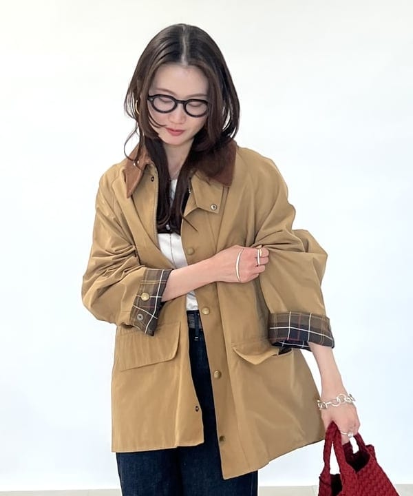 隈元 楓さんの「BEAMS WOMEN｜【別注】Barbour / BEDALE ジャケット」を使ったコーディネート