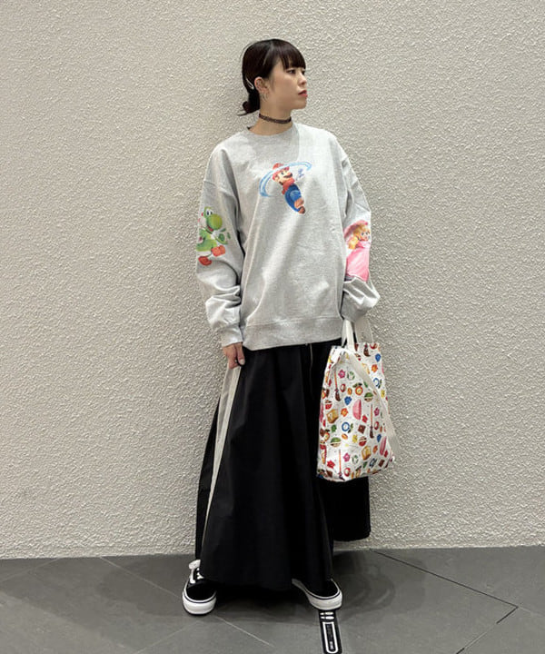 りかちょび/岸本梨佳さんの「サイドライン ギャザー スカート」を使ったコーディネート