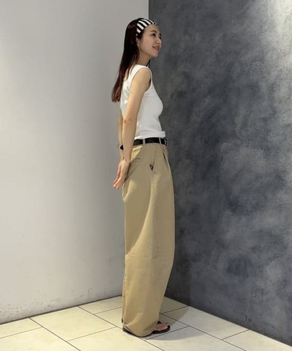 ササキさんの「BEAMS WOMEN｜リブニット タンクトップ」を使ったコーディネート