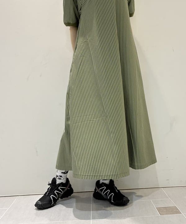 りかちょび/岸本梨佳さんの「BEAMS WOMEN｜リネン チェック スモック シャツ ＜イージーケア＞」を使ったコーディネート
