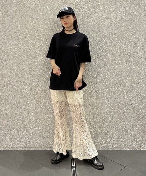 りかちょび/岸本梨佳さんの「レース シアー フレア パンツ」を使ったコーディネート