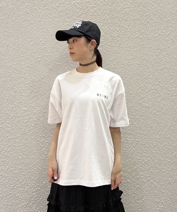 りかちょび/岸本梨佳さんの「カットソーレース ティアード スカート」を使ったコーディネート