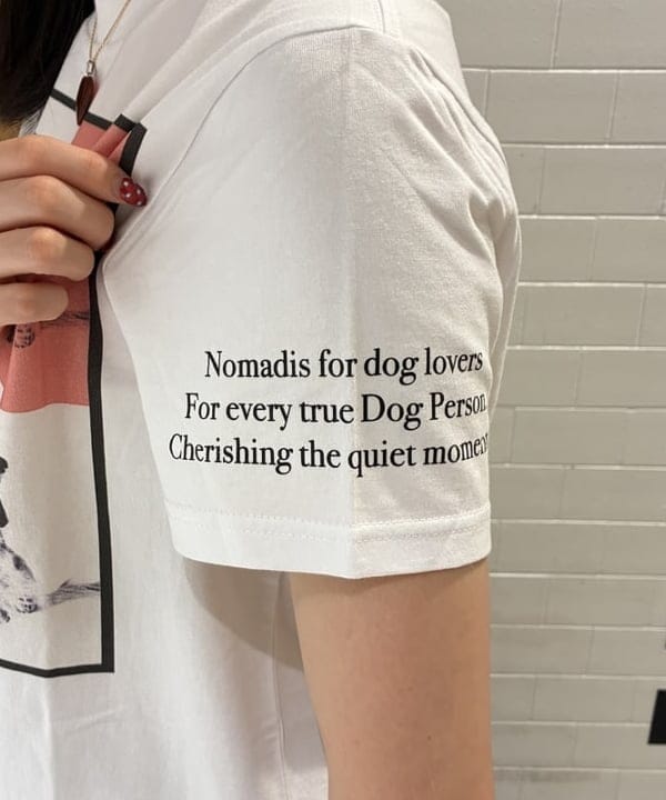 中平 あみさんの「BEAMS WOMEN｜【別注】NOMADIS / for Dog Lovers Tシャツ」を使ったコーディネート