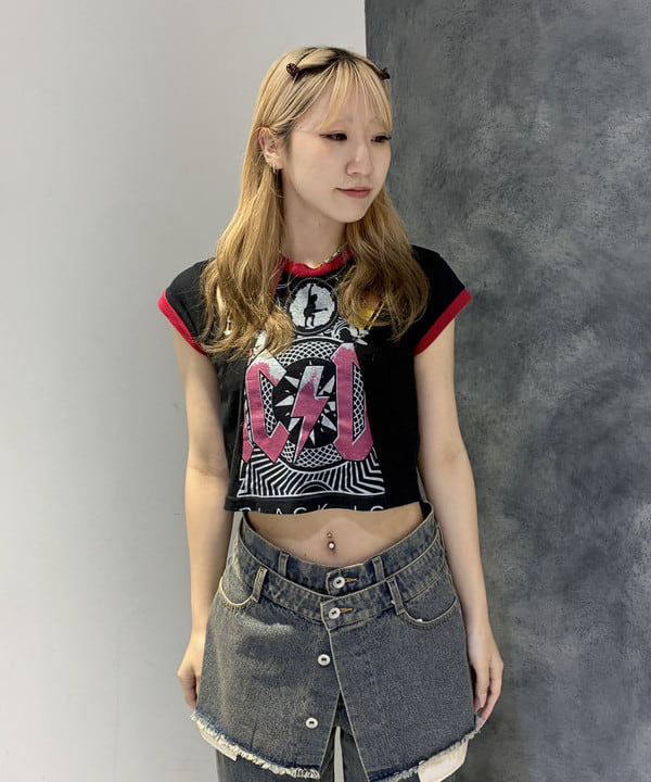 湯谷 あすかさんの「BEAMS WOMEN｜デニムスカート レイヤード パンツ」を使ったコーディネート