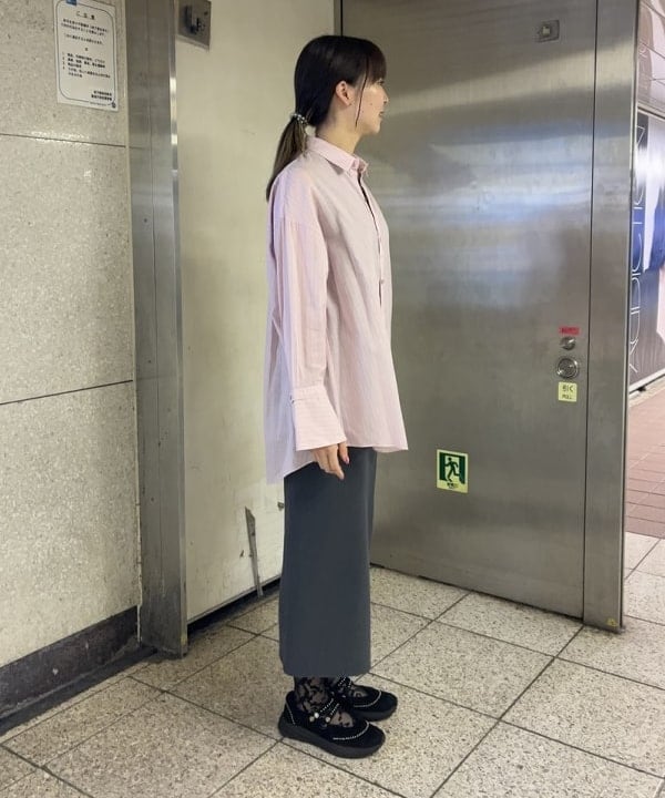 中平 あみさんの「BEAMS WOMEN｜ウォッシャブル ウール ノースリーブ Tシャツ」を使ったコーディネート