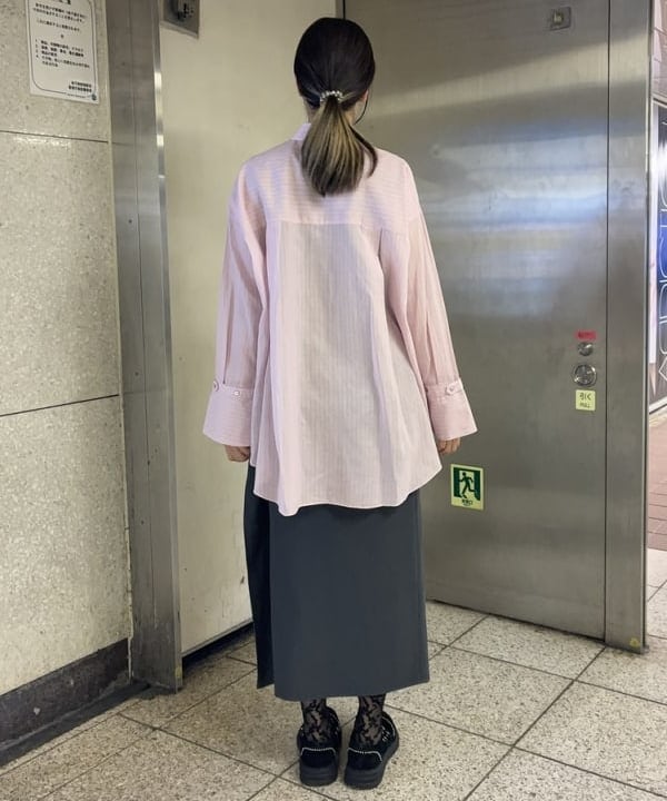 中平 あみさんの「BEAMS WOMEN｜ウォッシャブル ウール ノースリーブ Tシャツ」を使ったコーディネート