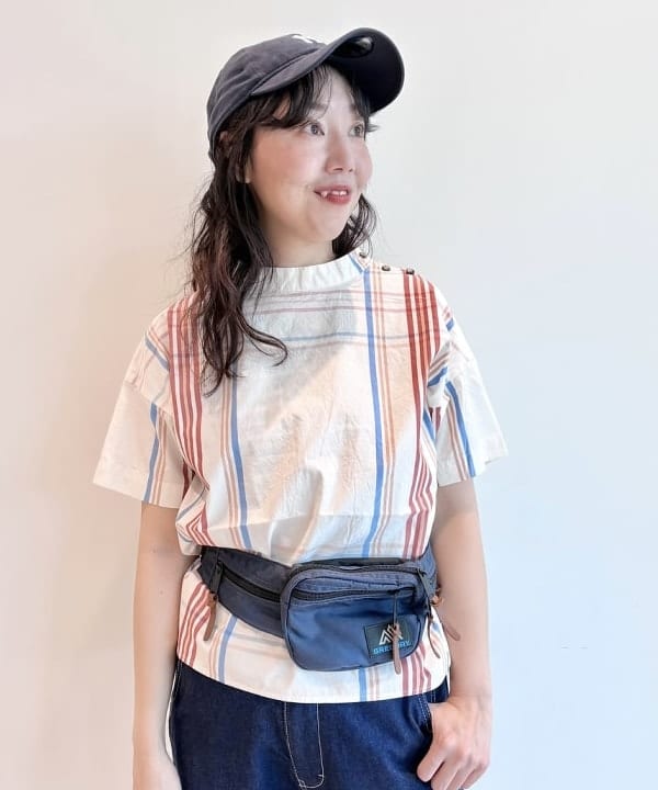おのすさんの「BEAMS WOMEN｜ボーイ ビッグタータン ショートスリーブ」を使ったコーディネート