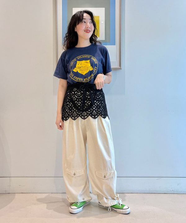 おのすさんの「BEAMS WOMEN｜maturely / レース ホルター トップ」を使ったコーディネート