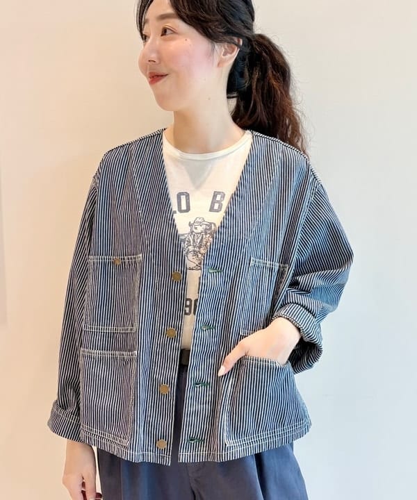 おのすさんの「BEAMS WOMEN｜【別注】Gramicci / 2プリーツ ワイドパンツ」を使ったコーディネート