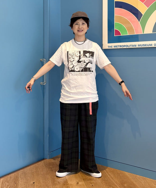 木村 梨香さんの「BEAMS WOMEN｜Cotton Expressions / OPPOSITES ATTRACT TEE」を使ったコーディネート