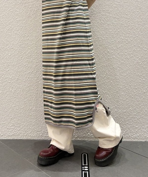 りかちょび/岸本梨佳さんの「BEAMS WOMEN｜【別注】Lee &times; maturely / リメイク ペインター パンツ」を使ったコーディネート