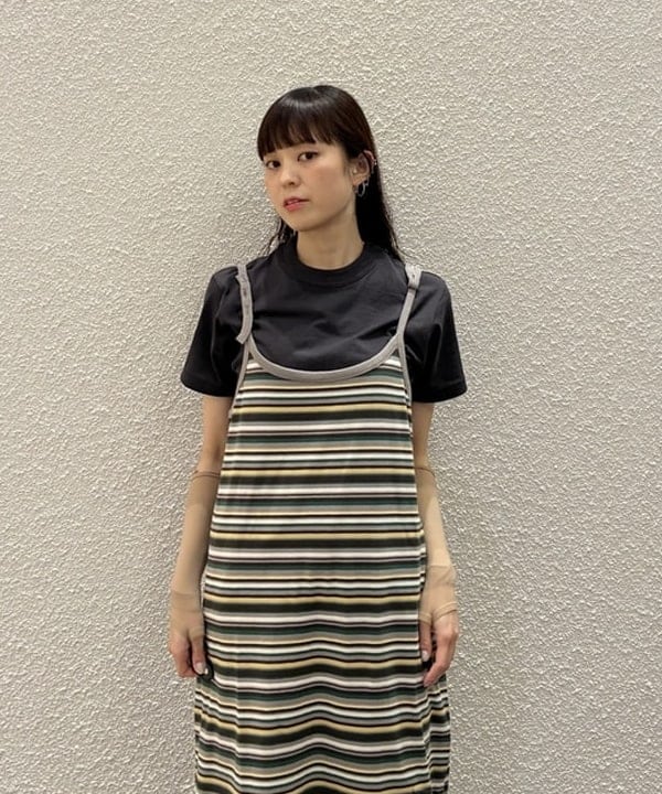 りかちょび/岸本梨佳さんの「BEAMS WOMEN｜【別注】Lee &times; maturely / リメイク ペインター パンツ」を使ったコーディネート