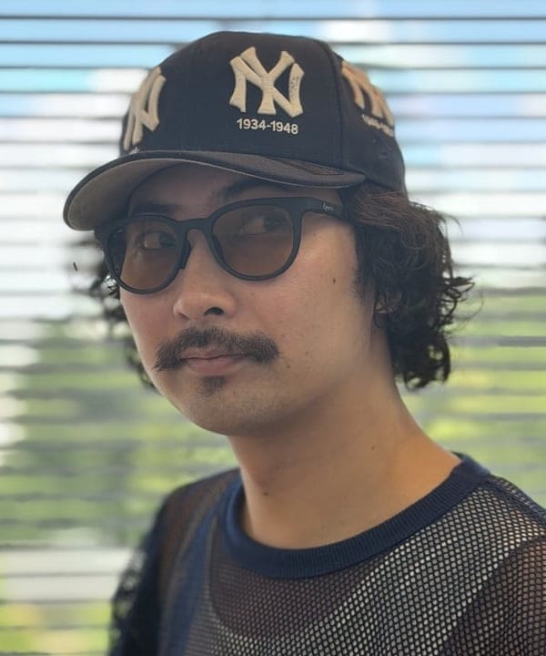 BAKU(東江 漠)さんの「メッシュ プリント Tシャツ【ワイドショートフィット】」を使ったコーディネート