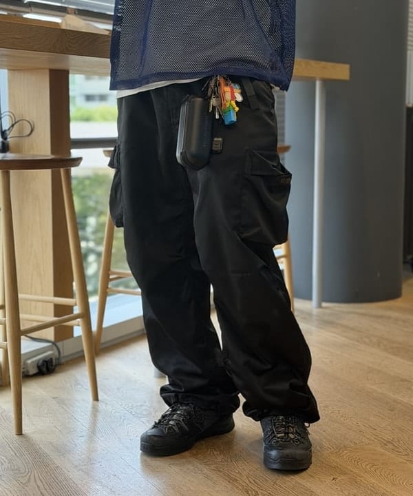BAKU(東江 漠)さんの「メッシュ プリント Tシャツ【ワイドショートフィット】」を使ったコーディネート