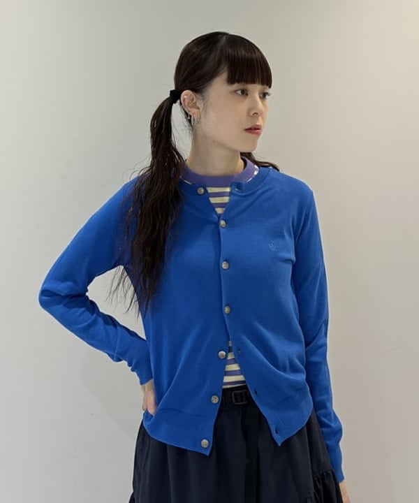 りかちょび/岸本梨佳さんの「BEAMS WOMEN｜ボーダー バインダー ショートスリーブ Tシャツ」を使ったコーディネート