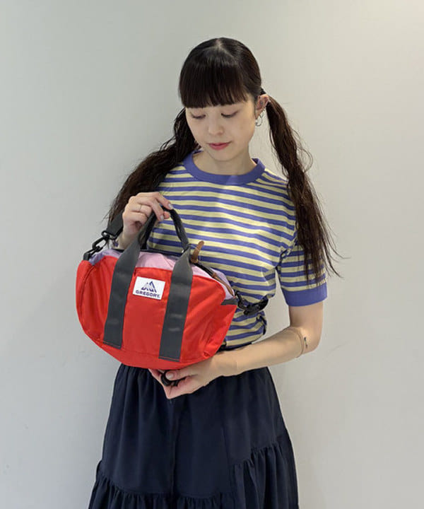 りかちょび/岸本梨佳さんの「BEAMS WOMEN｜ボーダー バインダー ショートスリーブ Tシャツ」を使ったコーディネート