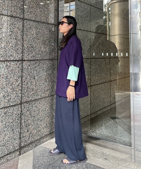 菊田 悠さんの「BEAMS WOMEN｜ベースボール 9/10 Tシャツ」を使ったコーディネート