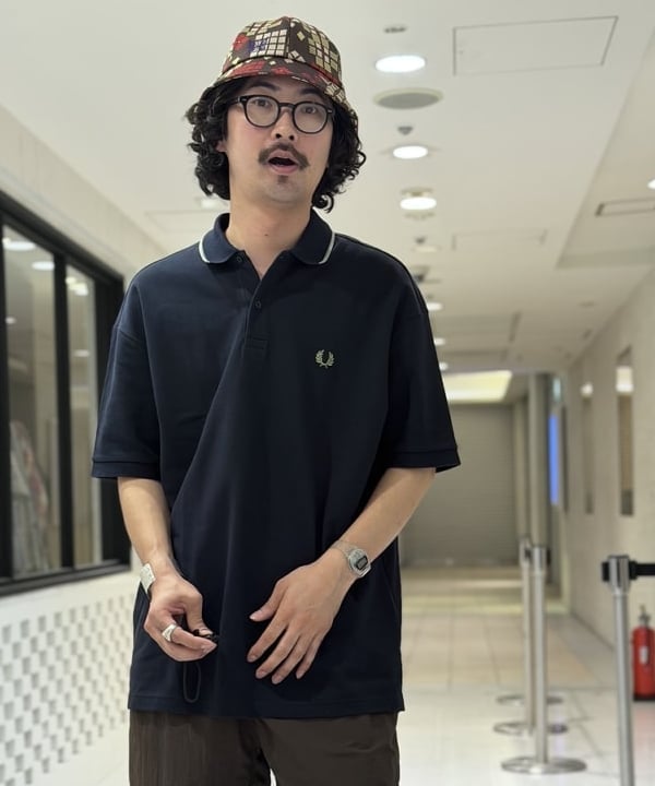 BAKU(東江 漠)さんの「BEAMS｜【別注】FRED PERRY / Relaxed Fit Pique Polo Shirt｜ポロシャツ｜リラックスフィット」を使ったコーディネート