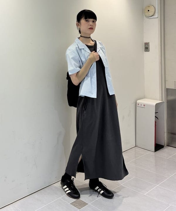 りかちょび/岸本梨佳さんの「【別注】Champion / ショートスリーブ シャツ」を使ったコーディネート